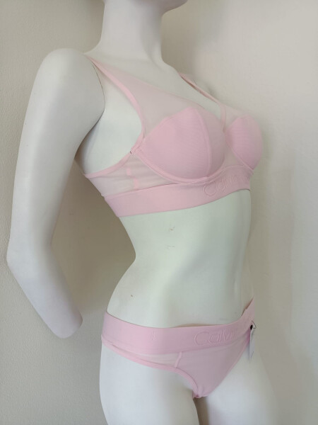 Dámske tangá QF4974E-AUY Pink - Calvin Klein M