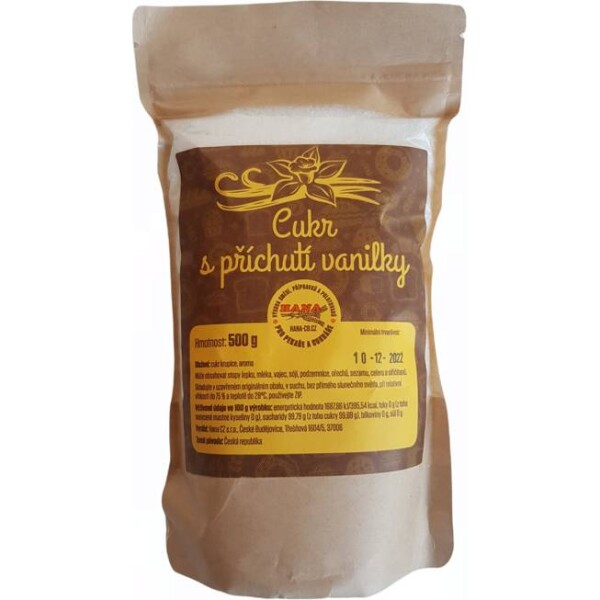 Cukor s príchutou vanilky 500 g - - Hana - Hana