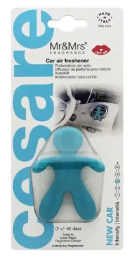 MrMrs Fragrance Cesare New Car svetlo modrá / Osviežovač vzduchu do auta / ovocná, orientálna vôňa (8053288298968)
