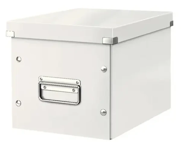 Leitz Clickamp;Store Štvorcová krabica veľkosť M (A5) biela (61090001)