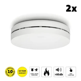 Alecto SA300 DUO biela / Detektor dymu / 2 ks / Batéria na 10 rokov / Alarm 85 dB (SA300 DUO)