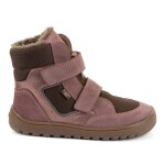 Dievčenské zimné barefoot topánky UP HILL WOOL Dark Pink Froddo G3160262-10 - 24
