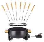Tristar FO-1108 čierna / Elektrické fondue / bambusová základňa (FO-1108)