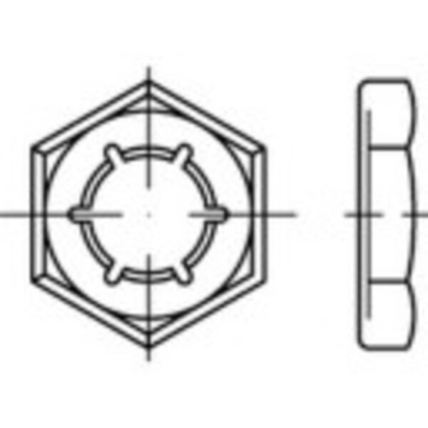 TOOLCRAFT TO-5378334 matica do plechu M6 DIN 7967 nerezová ocel A4 100 ks; TO-5378334