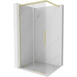 MEXEN/S - Rox Sprchová zástena WALK-IN 85 x 200, transparent 8 mm, zlato kartáčovaná 8C2-085-003-55-00