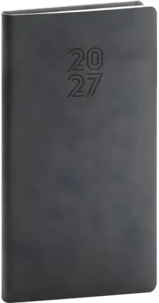 NOTIQUE Aprint 2027 čierny / Vreckový diár / 9 × 15,5 cm