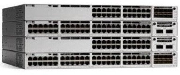 Cisco Cisco Catalyst 9300L - Network Essentials - Switch - L3 - 48 x 10/100/1000 (PoE+) + 4 x 10 Gigabit SFP+ (Uplink) - an Rack montierbar - PoE+ (505 W) - wiederaufbereitet