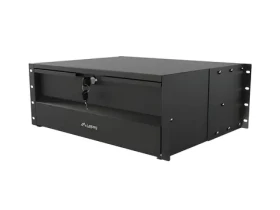 Lanberg výsuvná polica do racku 19" 4U čierna / Výsuvná polica do racku / 360 mm / nosnosť 90 kg / 4bodová montáž (AK-2004-B)