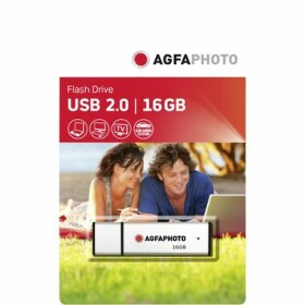 AGFAPHOTO USB 2.0 16GB strieborná / Flash Disk / USB-A 2.0 / R:15 MB/s / W:5 MB/s (10513)