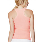 GUESS tielko Samantha Rib-Knit Tank kriklavo oranžové S Oranžová