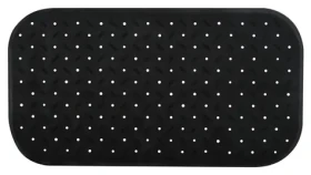 MSV CLASS Premium protišmyková podložka do vane čierna / SBS kaučuk / 36 x 76 cm