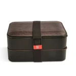 Iris Barcelona Obedový box s príborom Bento 1.2 l drevo (8439-P)