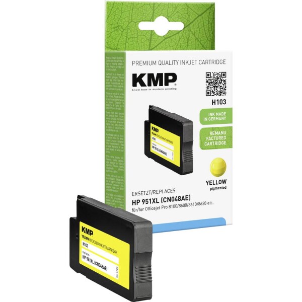 KMP KMP H103 ink cartridge yellow compatible with HP CN 048 AE - 1723,4009