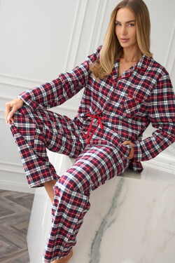 L&L 2477 Roxy S-XL dámske pyžamové nohavice Ruda M