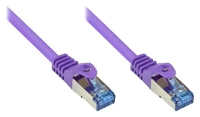 Good Connections Cat.6A S/FTP fialový / Patch kabel / RJ-45 / 1,5 m / 500 MHz / 10 Gbit/s / bezhalogenový (8060-H015V)