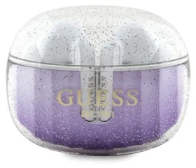 Guess Glitter Gradient fialová / Slúchadlá / TWS Bluetooth / Dokovacia stanica (GUTWSHDGKEEU)