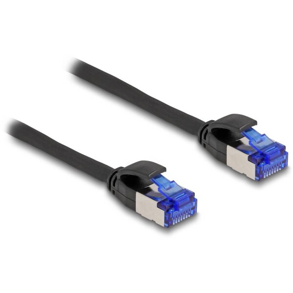 Delock 80227 RJ45 sieťové káble, prepojovacie káble CAT 6A S/FTP 1.00 m čierna 1 ks; 80227