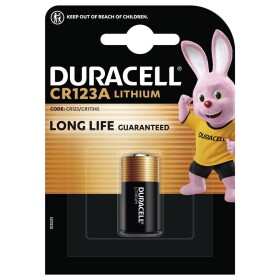 Duracell CR123 fotobatéria CR-123A lítiová 1400 mAh 3 V 1 ks; DUR123106