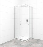 Sprchovací kút štvorec 80x80 cm SAT TEX SATBKTEXQ80CRT SATBKTEXQ80CRT
