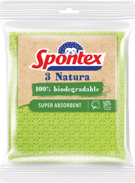 Spontex Natura houbová utěrka 3ks