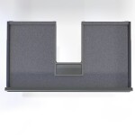 Kúpeľňová skrinka s čiernou úchytkou a umývadlom SAT Cube Way 100x53x46 cm dub Wellington mat CUBE46C1002DWSAT CUBE46C1002DWSAT