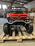 Mamido Detské elektrické autíčko Mercedes Unimog 4x4 červené