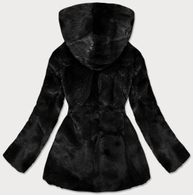 Dámská černá bunda s kapucí model 16189661 - S'WEST Barva: odcienie czerni, Velikost: XXL (44)