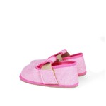 Dievčenské papuče Barefoot Pegres, BF01 textil, ružová - 26