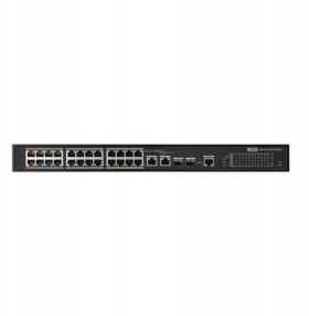 BCS BCS-L-SP2402G-2SFP-M(2) BCS Switch zarządzalny 24x PoE, 2x RJ45, 2x SFP Gigabit