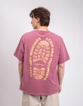 Gramicci Footprints Tee Pigment Dyed RED PIGMENT L