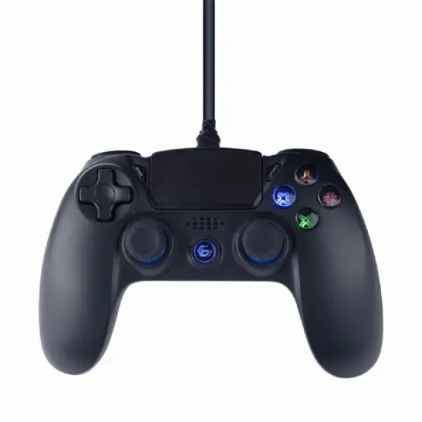 Gembird JPD-PS4U-01 Gamepad čierna / vibračný systém / PS4 / PC / USB / LED / 3M (JPD-PS4U-01)
