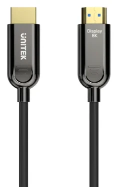 Unitek C11085GY01-30M čierna / Kábel optický HDMI 2.1 / AOC / 8K/60 Hz / 4K/144 Hz / HDR (C11085GY01-30M)