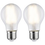 Paulmann 28642 LED En.trieda 2021 E (A - G) E27 7 W teplá biela (Ø x v) 60 mm x 106 mm 2 ks; 28642