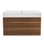 Kúpeľňová skrinka s umývadlom Naturel Elsa 79x35x45,5 cm ebenová dyha mat ELSA80EBU2 ELSA80EBU2