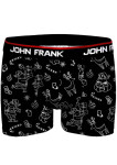 Pánske boxerky John Frank JFBD50-CH-SHINING XMAS XL černá
