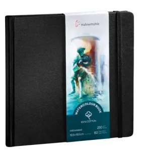 Hahnemühle Skicák Watercolour Book 19.5x19.5cm/60 strán/250 g (10625357)