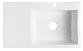 SAPHO SAPHO - AVORIA keramický drez s odkvapem, 86x51cm, biela 55086