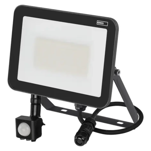 GP MET INOVO antracit / LED reflektor / 50W / 5500lm / IP65 / PIR senzor / neutrálna biela (1531242742)