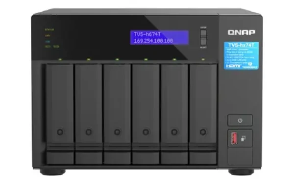 QNAP TVS-h674T-i5-32G / 6x HDD / i5-12400 2.5 GHz / 32 GB DDR4 / 6x 3.5" 2.5" SATA / 2x2.5GLAN (TVS-h674T-i5-32G)