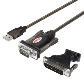 Unitek Y-105A čierna / Redukcia USB-A - DB-9 / RS-232 / 1,5 m (Y-105A)