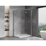 MEXEN/S - Mist-F Duo sprchovací kút skladacie dvere pravá 90 x 95, transparent, chróm 8A6-090L-095P-01-00