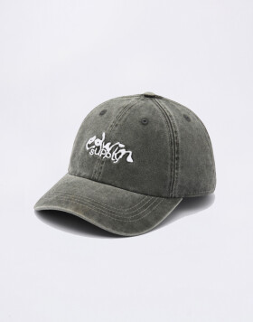Edwin Soft Washed 6 Panel Cap Black stone washed