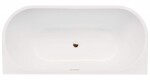 BESCO - Asymetrická vaňa VICA SLIM+ biela, sifón so štrbinovým prepadom - Farba sifónu - Grafitová, Nožičky k vani - Bez nožičiek, Rozmer vane - 170 × 80 cm VANVIC170SLIMG