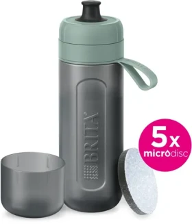 Brita Fill Go Active pastelová zelená / Filtračná fľaša na vodu / 5x filter (1059301)