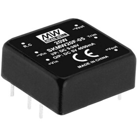 MEAN WELL SKMW20G-15 DC / DC menič napätia 1.33 A 20 W Počet výstupov: 1 x; SKMW20G-15