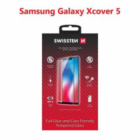 SWISSTEN FULL GLUE COLOR FRAME CASE FRIENDLY sklo pre SAMSUNG G525 GALAXY XCOVER 5 čierna (54501794)