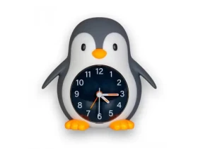 MegaLight Nočné svetlo s budíkom POPPY PENGUIN (187406MG)