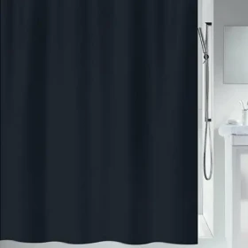 Spirella Primo sprchový záves 180 x 180 cm čierny/polyester (7610583181237)