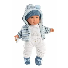 Llorens 42405 BABY ENZO - realistická bábika so zvukmi a mäkkým látkovým telom - 42 cm