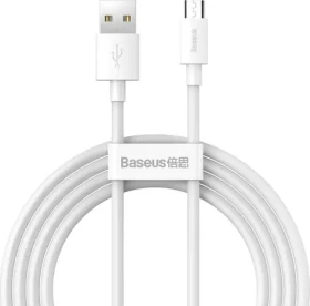 Baseus TZCAMZJ-02 Sada káblov USB-A (M) - Micro-USB (M) 1.5 m biela / 2 ks (TZCAMZJ-02)